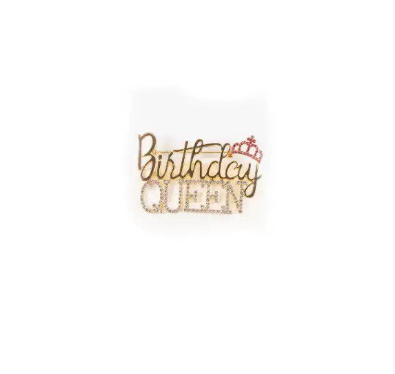 Alphabet Alloy Rhinestone Brooch PA6016