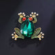 Frog Rhinestone Alloy Brooch PA6032