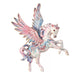 Pegasus Alloy Rhinestone Brooch PA6052