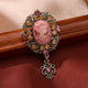 Beauty Head Alloy Rhinestone Brooch PA6059