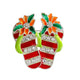 Slippers Alloy Rhinestone Brooch PA6068