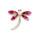 Dragonfly Alloy Rhinestone Brooch PA6079