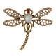 Dragonfly Alloy Rhinestone Brooch PA6082