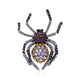 Spider Alloy Rhinestone Brooch PA6105