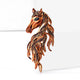 Horse Alloy Brooch PA6113
