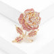 Rose Alloy Rhinestone Brooch PA6124
