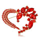 Heart Shape Alloy Rhinestone Brooch PA6129