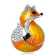 Fox Alloy Rhinestone Brooch PA6141
