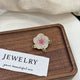 Camellia Alloy Rhinestone Brooch PA6150