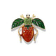 Strawberry Bug Alloy Rhinestone Brooch PA6156