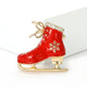 Roller Skates Alloy Rhinestone Brooch PA6176