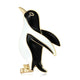 Penguin Alloy Rhinestone Brooch PA6184