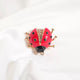Ladybug Clover Alloy Rhinestone Brooch PA6197