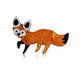 Fox Acrylic Brooch PA6255