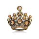 Crown Alloy Rhinestone Brooch PA6331
