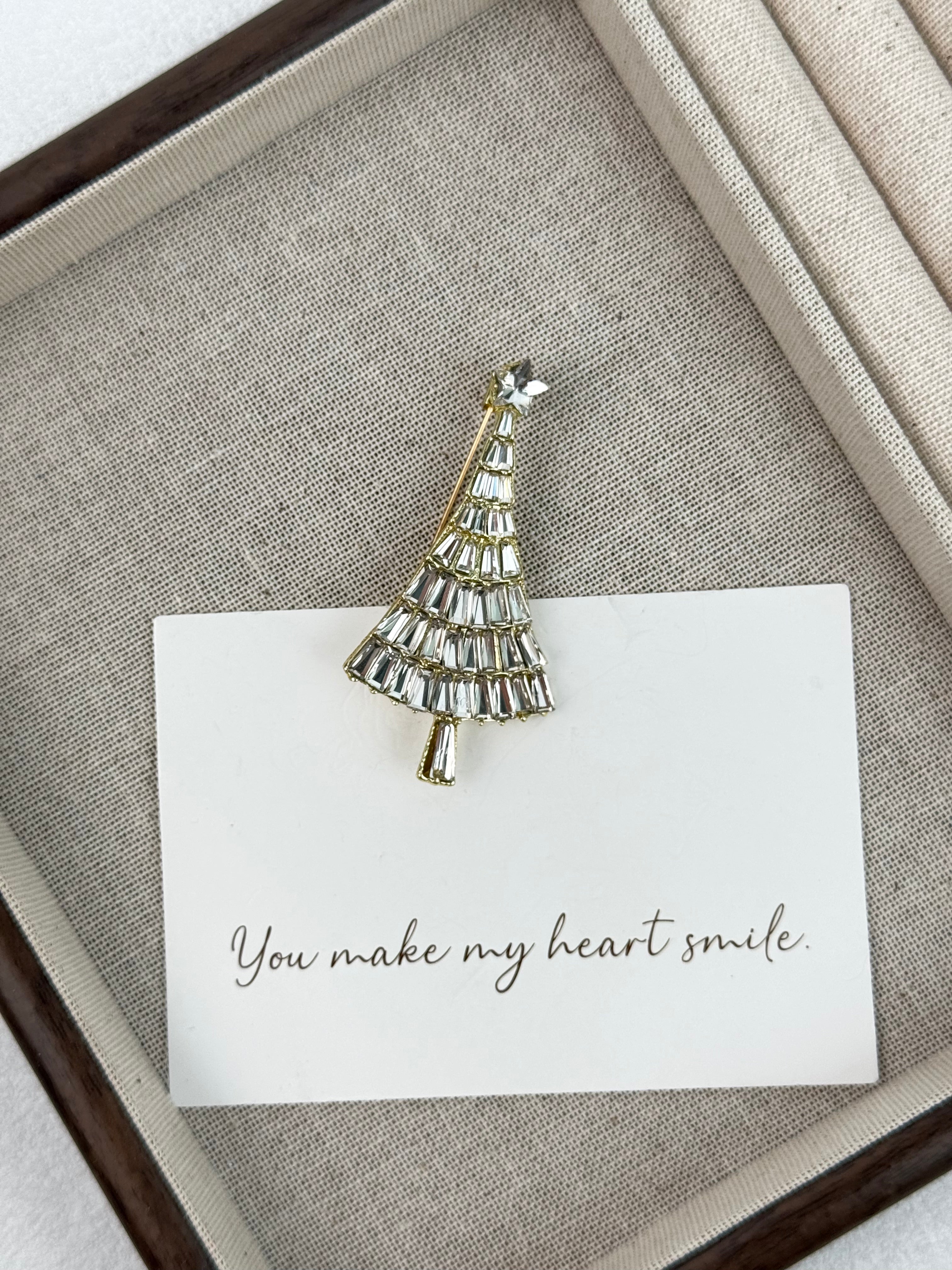 Christmas Tree Alloy Brooch PA6395