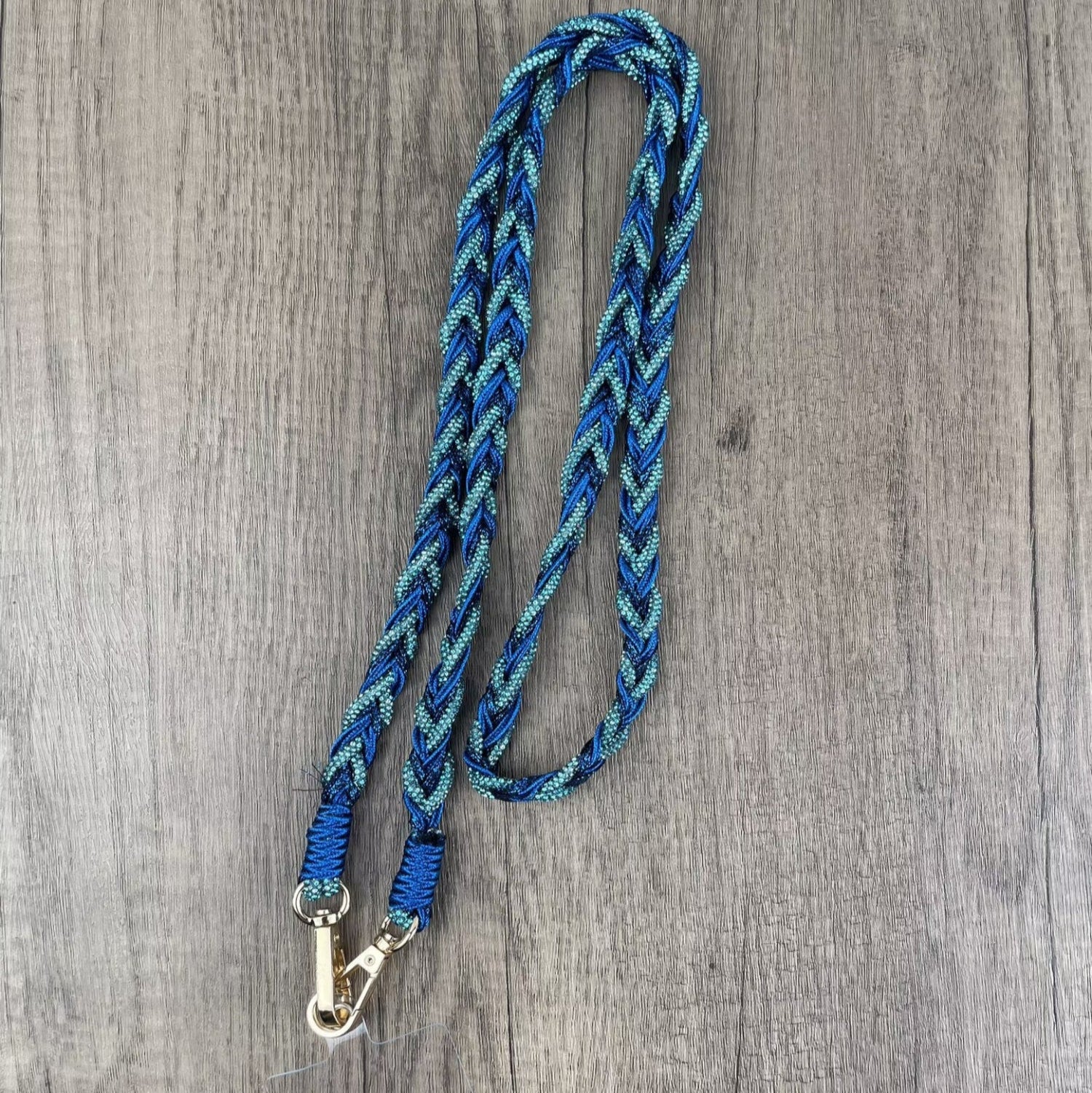 Long Braided Phone Crossbody Lanyard PC5649 - Blue