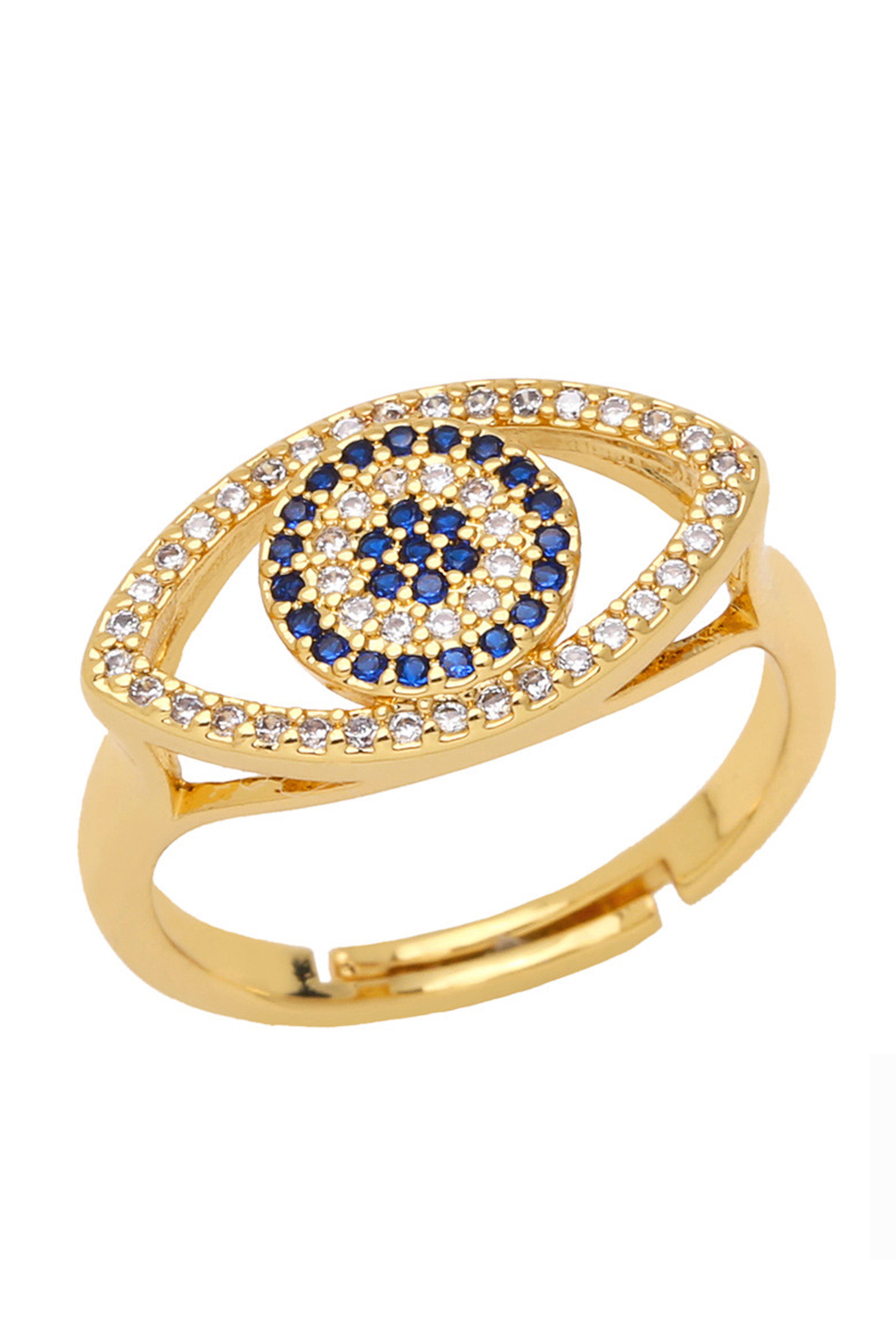 Evil Eye Cubic Zirconia Rings R2135