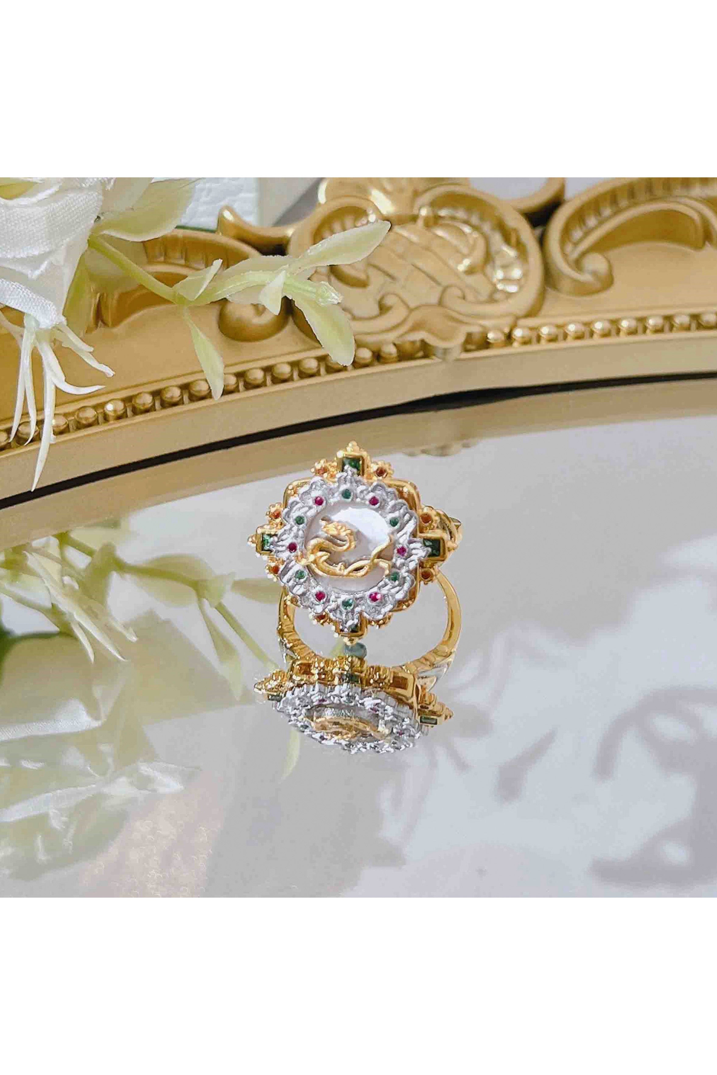 Dragon Shell Rhinestone Rings R2352