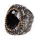 Glass Rhinestone Alloy Rings R2532