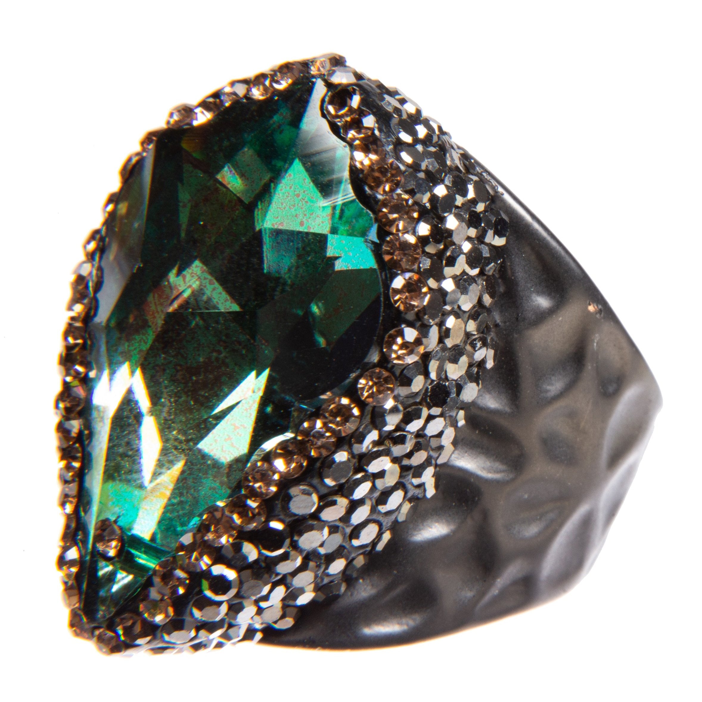 Glass Rhinestone Alloy Ring R2590