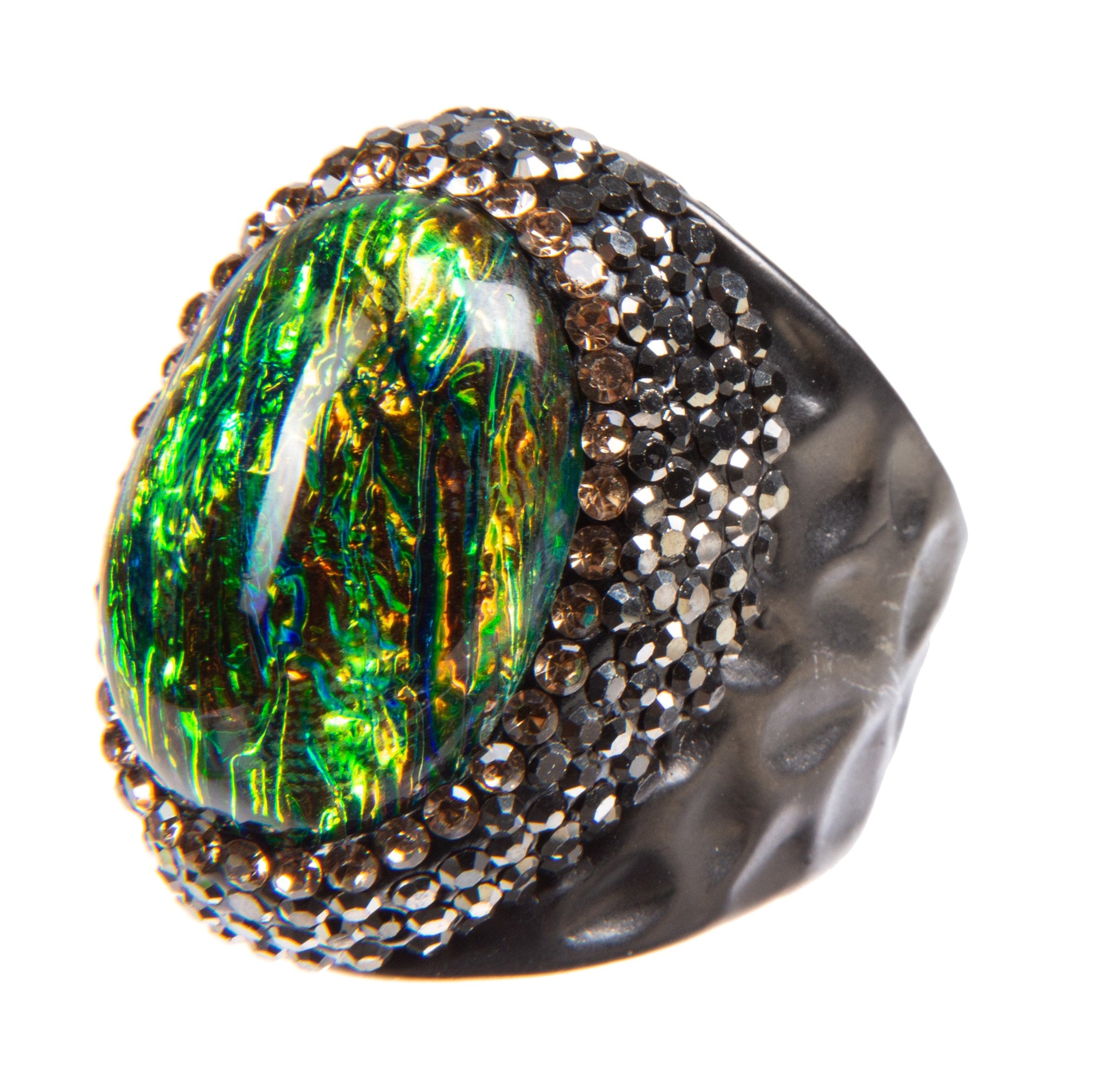 Gemstone Rhinestone Alloy Ring R2596