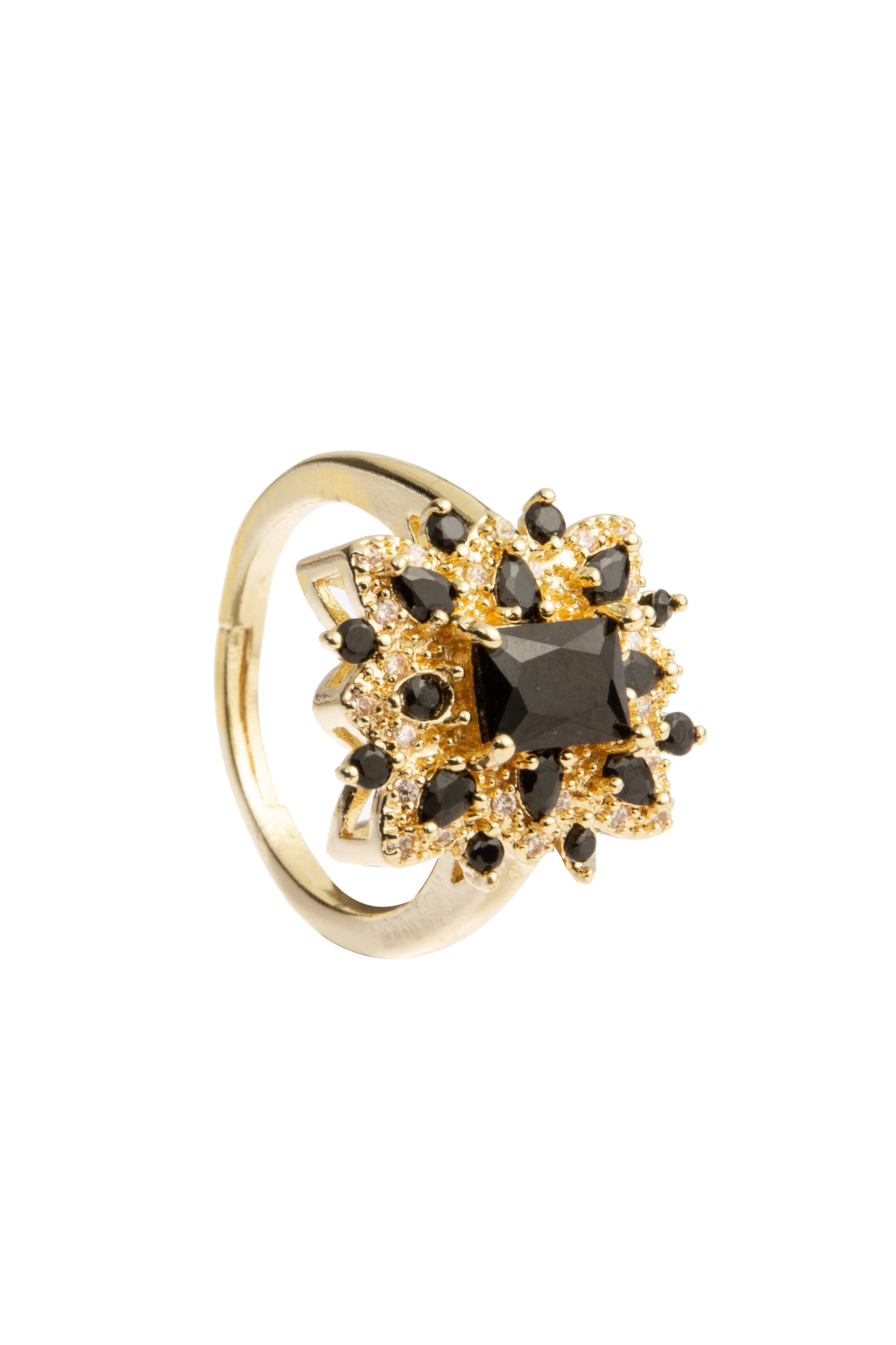 Flower Rhinestone Ring R2647