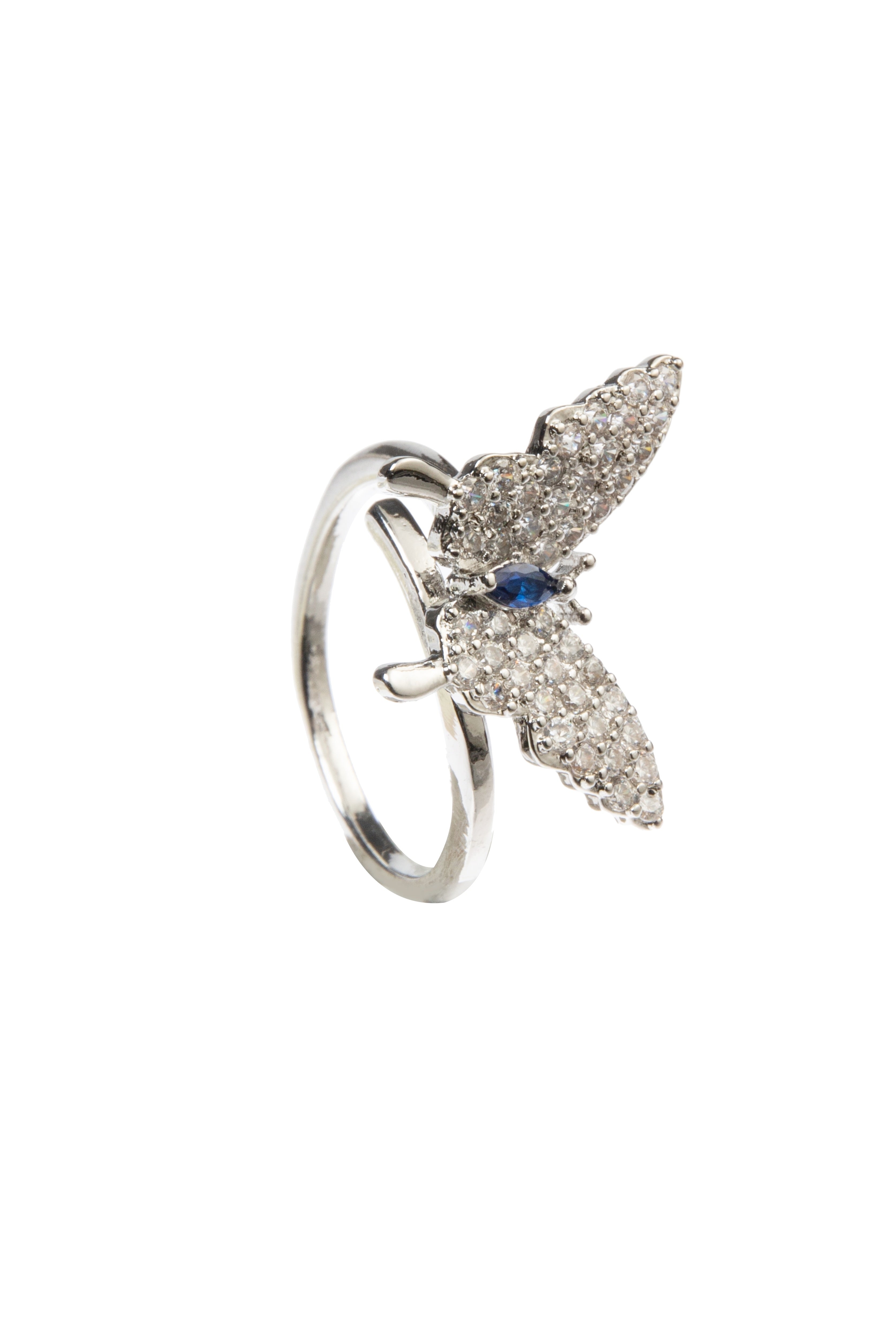 Butterfly Rhinestone Ring R2649