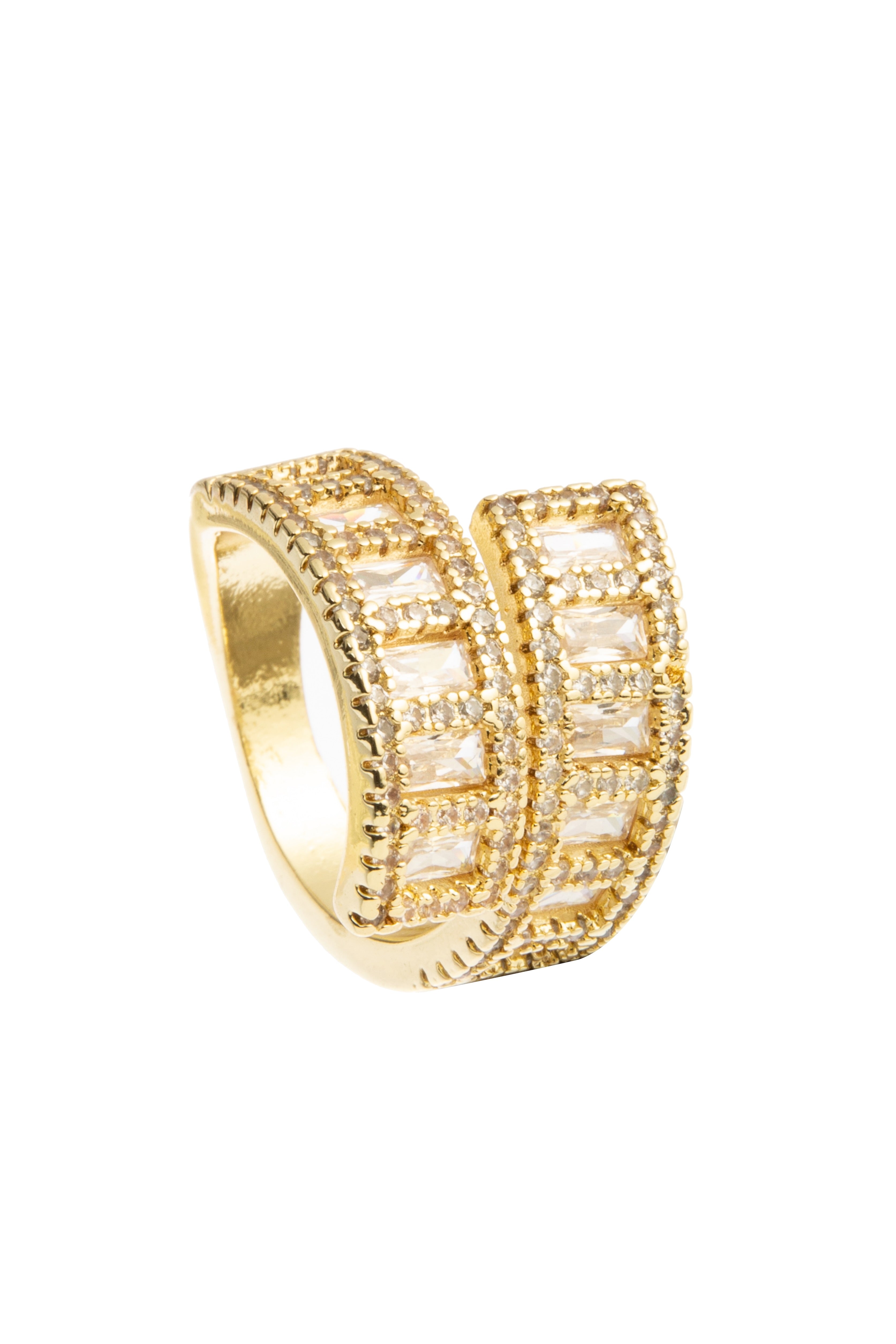 Crossover Cubic Zirconia Ring R2651