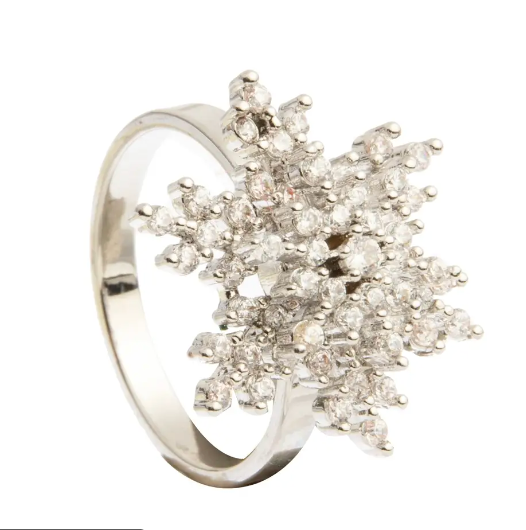 Snowflakes Rhinestone Ring AR12672
