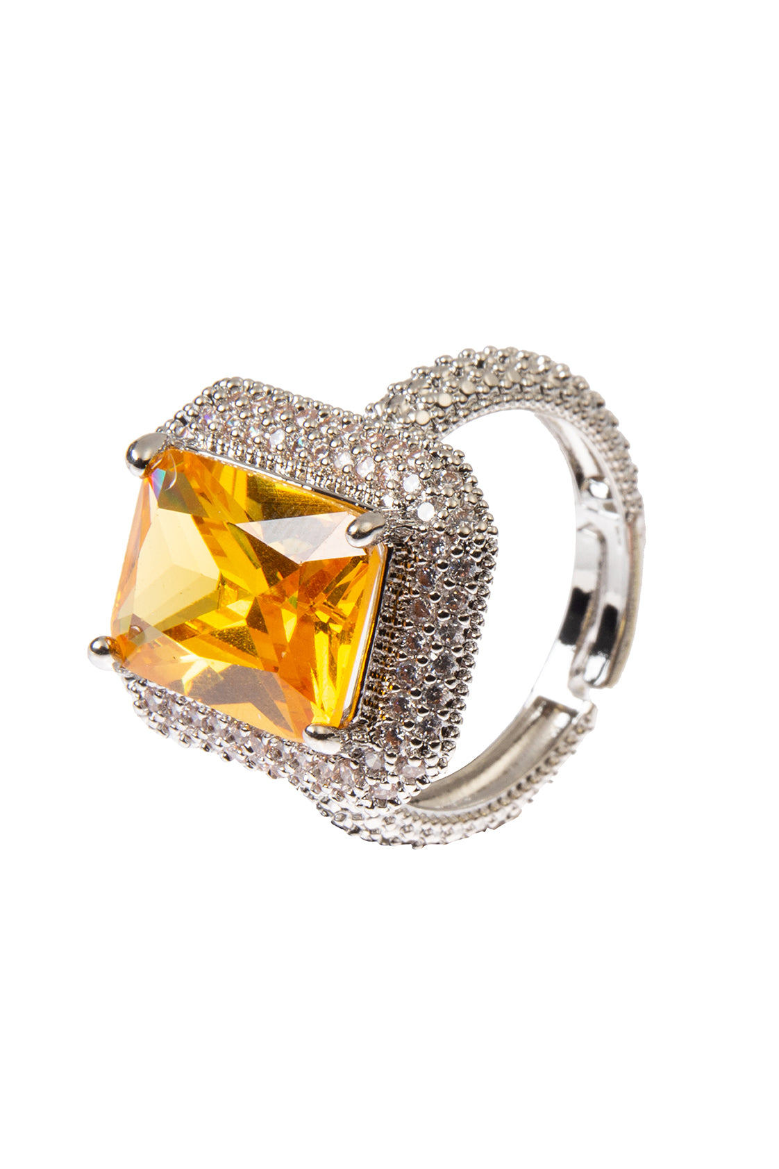 Sugar Cube Cubic Zirconia Ring R2684