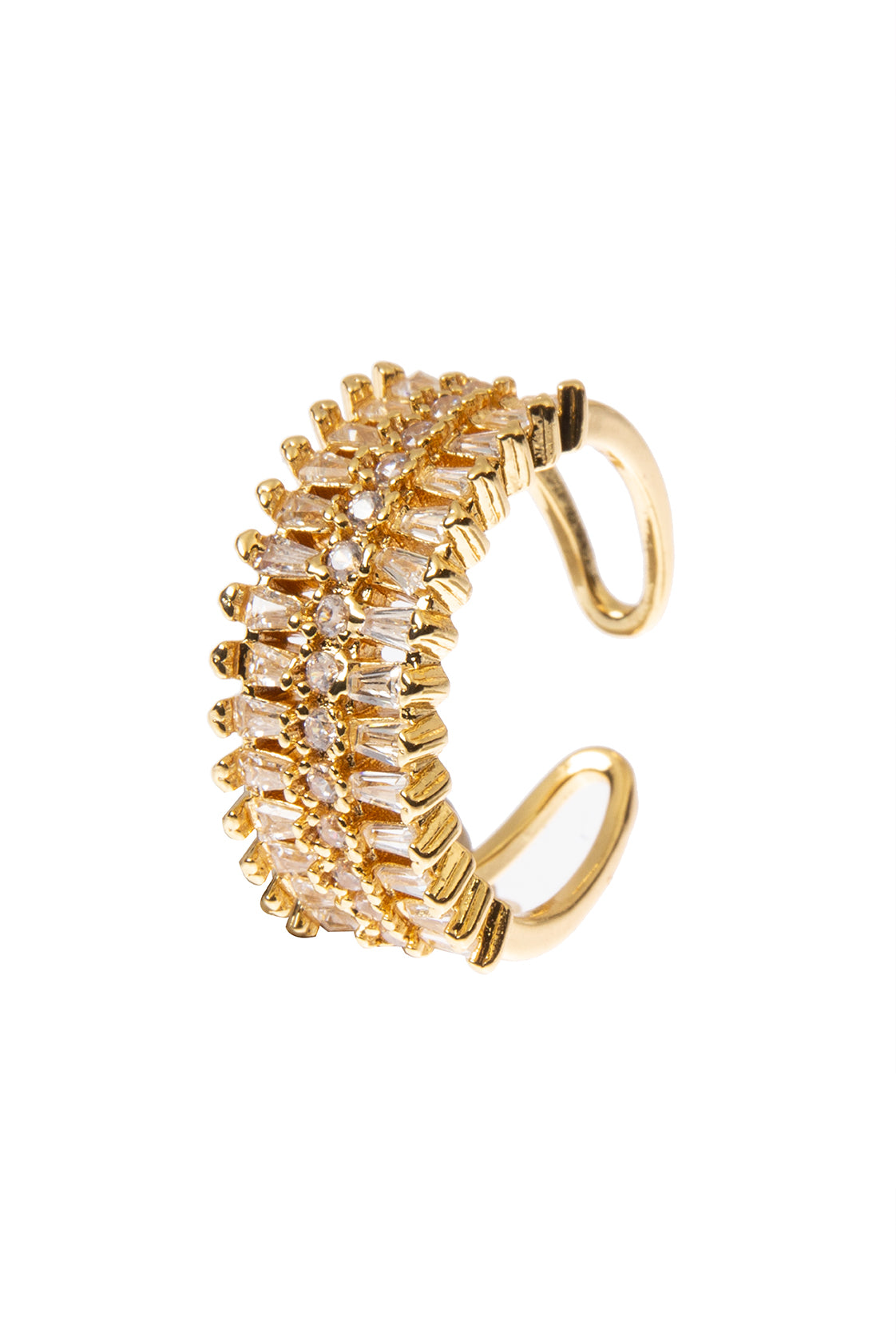 Ear Of Wheat Cubic Zirconia Ring R2714