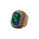 Glass Rhinestone Alloy Rings R2719-Gold