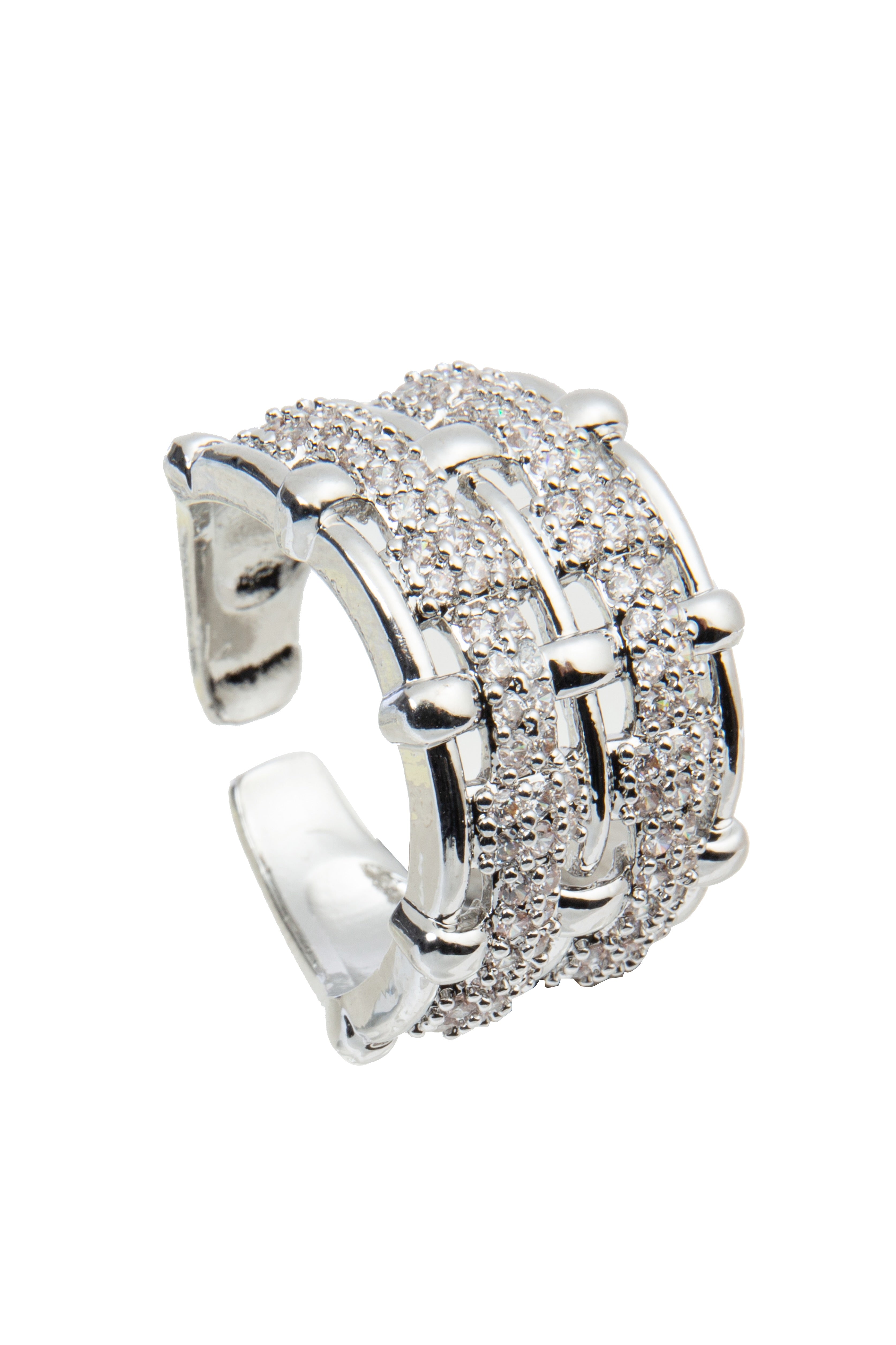 Double Line Rhinestone Ring AR12730
