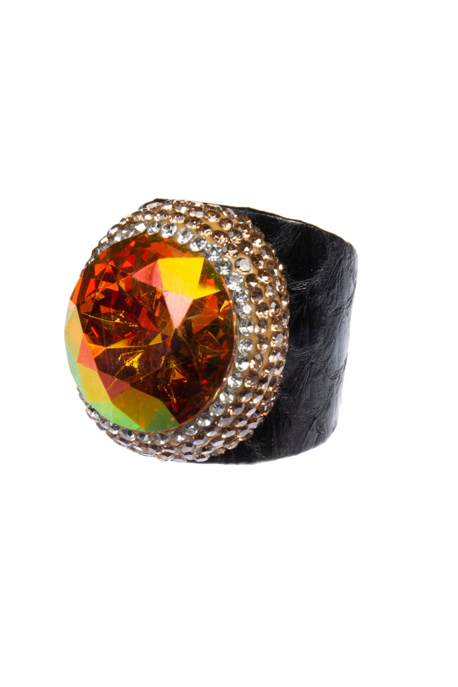 Glass Rhinestone Alloy Rings R2738