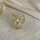 18K Gold Plated Irregular Starfish Ring R2759