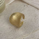 18K Gold Plated/ Wide Face Ring R2761