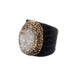 Pave Resin Druzy Leather Ring R2784