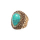 Turquoise Rhinestone Alloy Rings R2788