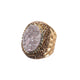 Druzy Rhinestone Alloy Rings R2789
