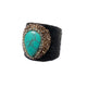 Turquoise Rhinestone Leather Rings R2793