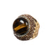 Tiger Eye Rhinestone Alloy Rings R2800