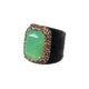 Rectangle Crystal Alloy Rings R2801