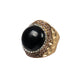 Onyx Rhinestone Alloy Rings R2806