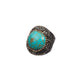Composed Turquoise Rhinestones Alloy Ring R2832