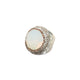 Crystal Alloy Ring R2834-Sliver