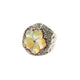 Shell Rhinestones Alloy Ring R2851 - Sliver