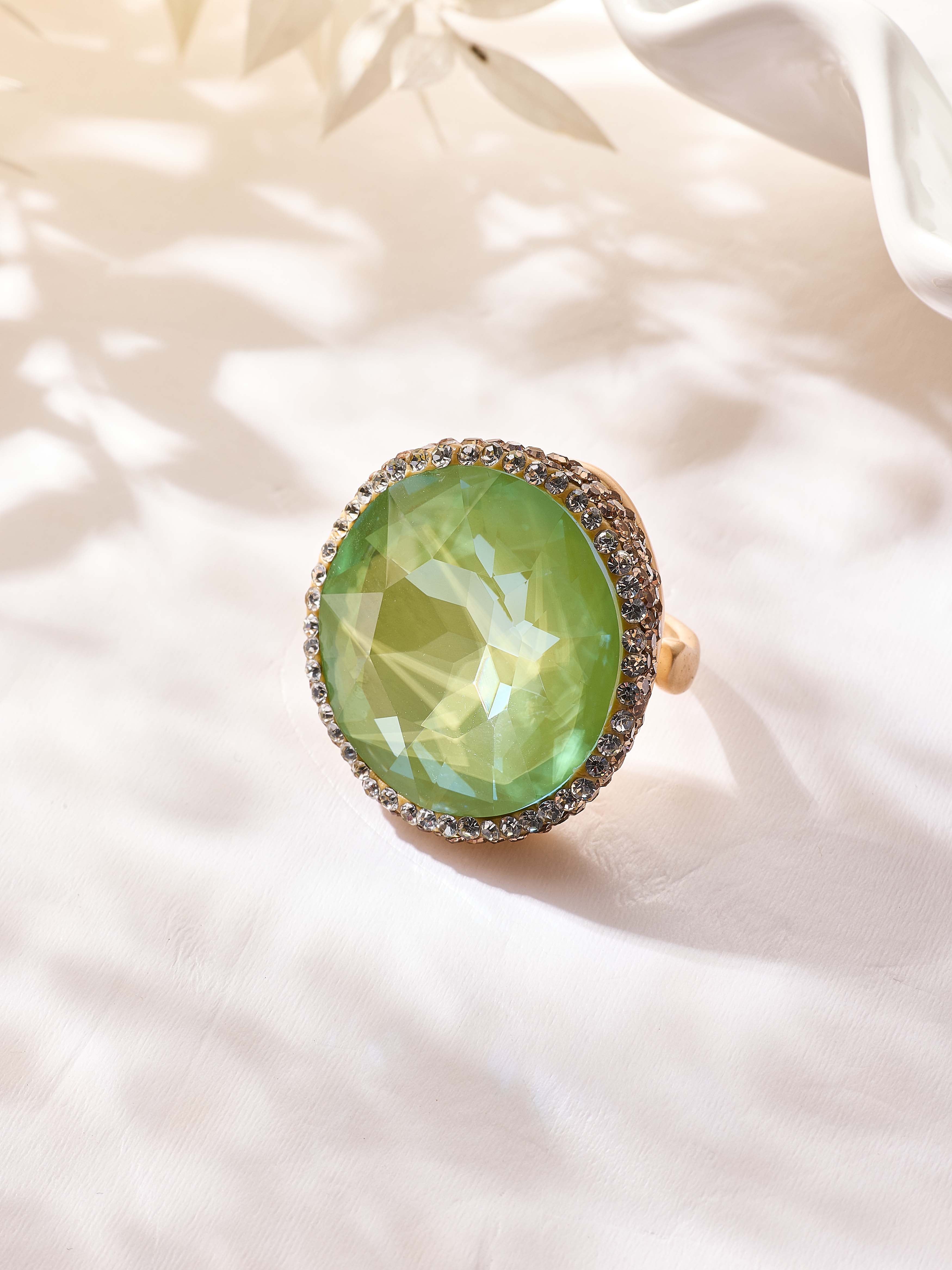 Crystal Pavé Cocktail Ring R2909