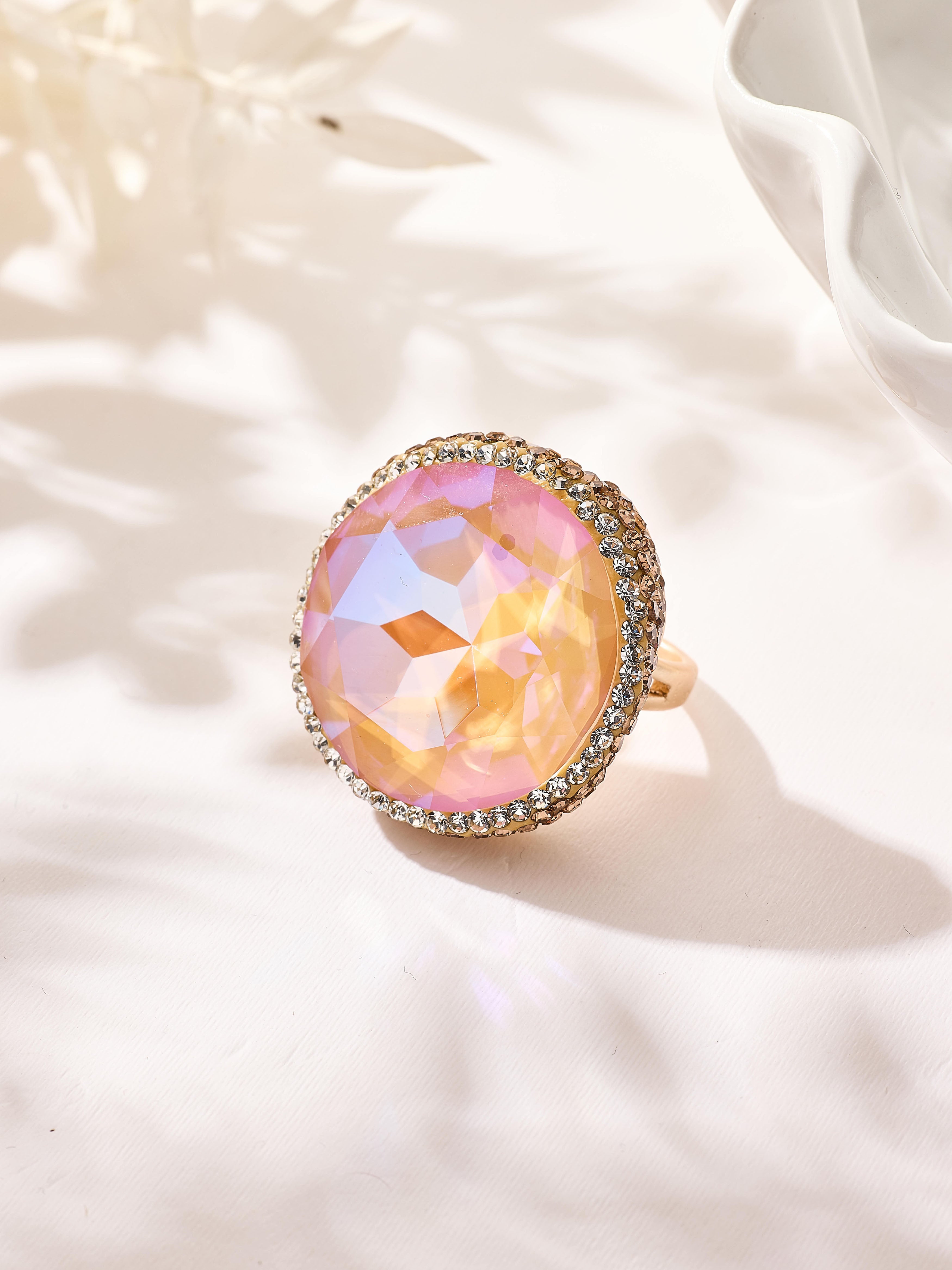 Crystal Pavé Cocktail Ring R2909