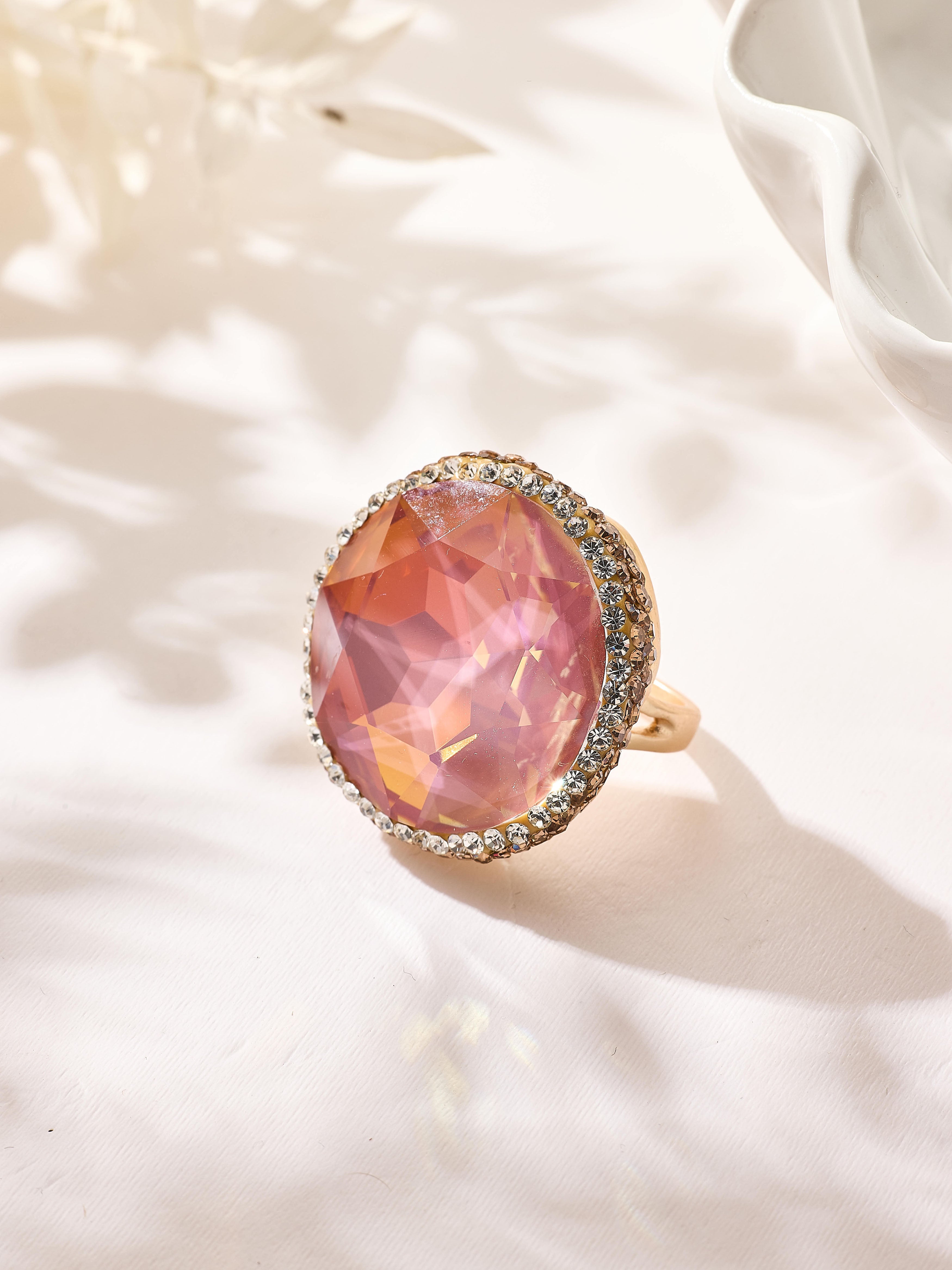 Crystal Pavé Cocktail Ring R2909